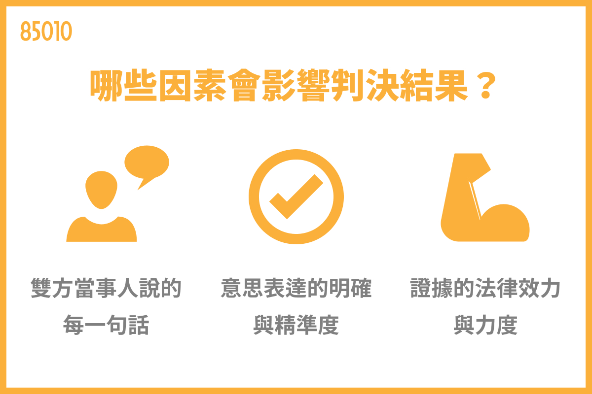 哪些因素會影響判決結果？